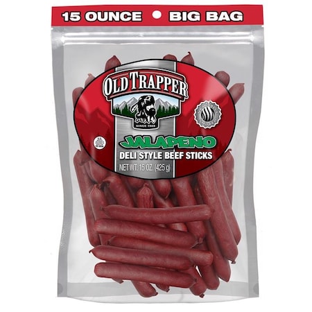 Old Trapper Old Trapper Jalapeno Beef Deli Sticks 15 oz Bagged 33215T